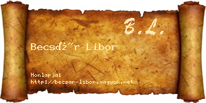 Becsár Libor névjegykártya